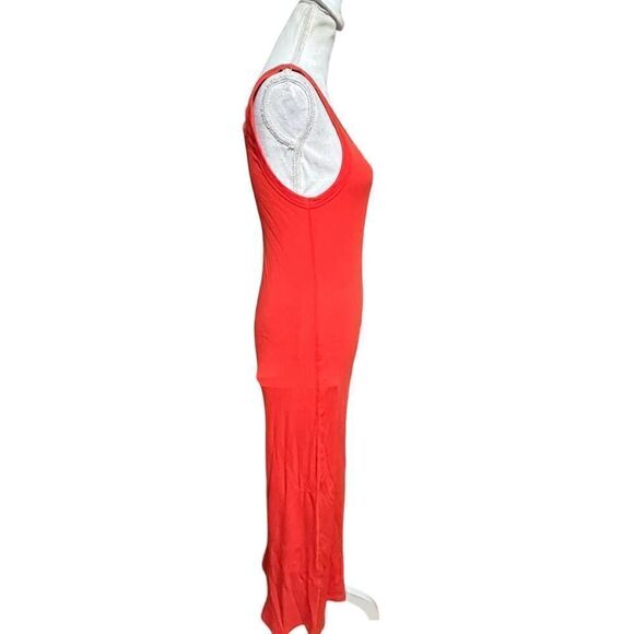 L Space Womens Maxi Dress orange ribbed tank dress Size XS Spring Fling - Picture 3 of 6